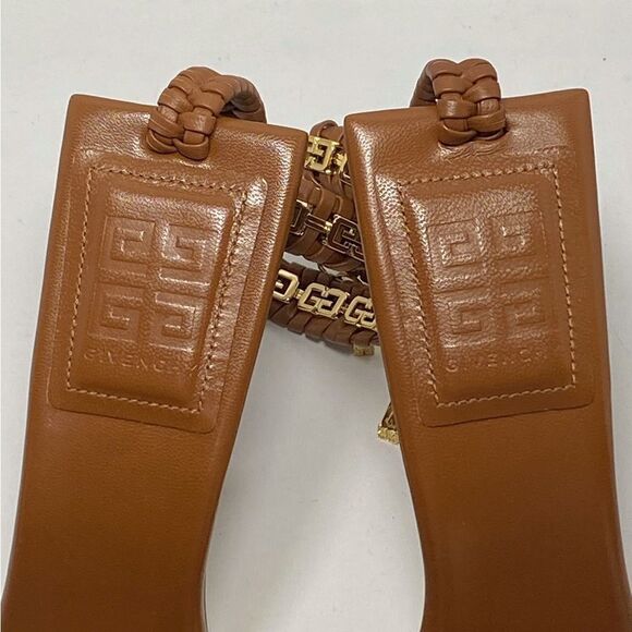 Givenchy 4G Woven Ankle Strap Stiletto Sandals size 38.5 - Picture 6 of 13